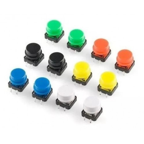 Push Button com capas coloridas X50
