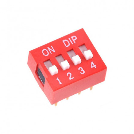 Chave DIP Switch 4 vias